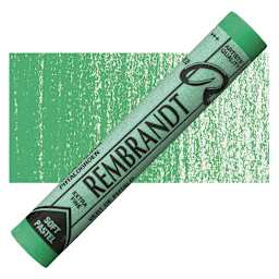 Rembrandt Soft Pastel - Phthalo Green 675.5 pastel and swatch