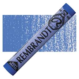 Rembrandt Soft Pastel - Ultramarine Light 505.4 pastel and swatch