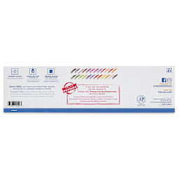 Prang Pastello Chalk Set - Assorted Colors, Square, Set of 24, back of packaging