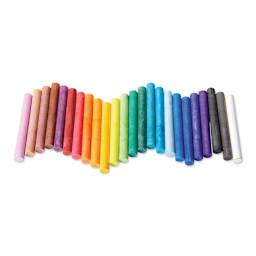 Crayola Colored Drawing Chalk - Assorted Colors, Set of 144, contents laid out