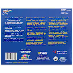 Prang Gallery Sketcho Oil Pastel Crayons - Assorted Colors, Set of 24, back of the packaging