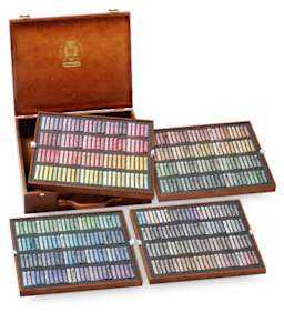 Schmincke Soft Pastels - Set of 400, Assorted Colors, Wood Box, Full Stick