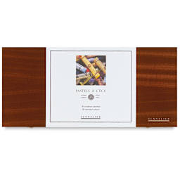 Sennelier Soft Pastels - Set of 50, Assorted Colors, Wood Box (front of box)