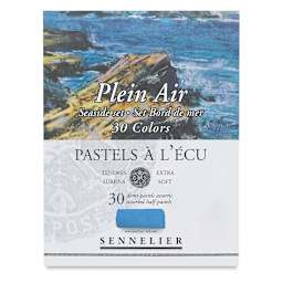 Sennelier Soft Pastels -  Set of 30, Seaside Colors, Half Sticks (front of box)
