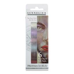 Sennelier Soft Pastels - Set of 6, Pale Skin Tones, Half-Sticks (front of package)