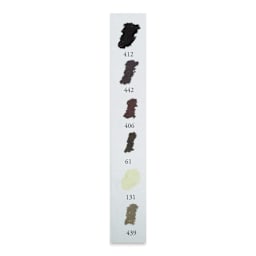 Sennelier Soft Pastels - Set of 6, Dark Skin Tones, Half-Sticks (example of included colors)