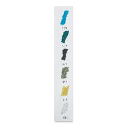 Sennelier Soft Pastels - Set of 6, Seaside, Half-Sticks (example of included colors)