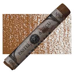 Sennelier Soft Pastel - Black Brown 003 pastel and swatch
