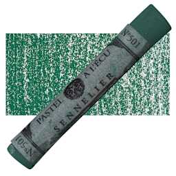 Sennelier Soft Pastel - Blue Grey Green pastel and swatch