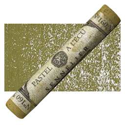 Sennelier Soft Pastel - Bronze Green Deep 160 pastel and swatch