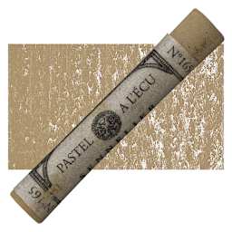 Sennelier Soft Pastel - Bronze Green Light pastel and swatch