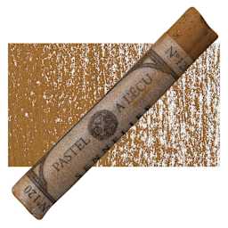 Sennelier Soft Pastel - Brown Ochre 120 pastel and swatch