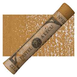 Sennelier Soft Pastel - Brown Ochre 122 pastel and swatch