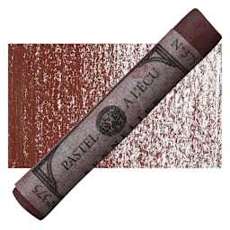 Sennelier Soft Pastel - Burnt Madder pastel and swatch