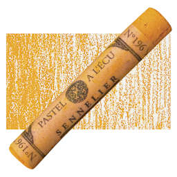 Sennelier Soft Pastel - Cadmium Yellow Orange 196 pastel and swatch
