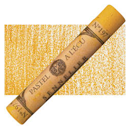 Sennelier Soft Pastel - Cadmium Yellow Orange 197 pastel and swatch