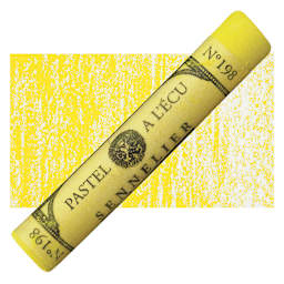 Sennelier Soft Pastel - Cadmium Yellow Orange 198 pastel and swatch