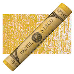 Sennelier Soft Pastel - Dead Leaf Green pastel and swatch