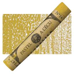 Sennelier Soft Pastel - Dead Leaf Green pastel and swatch