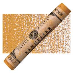 Sennelier Soft Pastel - Gamboge 368 pastel and swatch