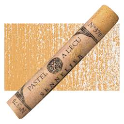 Sennelier Soft Pastel - Gamboge 370 pastel and swatch