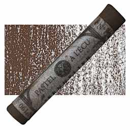 Sennelier Soft Pastel - Hot Brown pastel and swatch