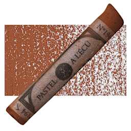 Sennelier Soft Pastel - Hot Brown 194 pastel and swatch