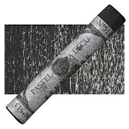 Sennelier Soft Pastel - Ivory Black 513 pastel and swatch