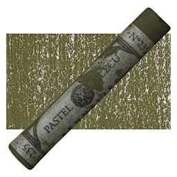 Sennelier Soft Pastel - Olive Green 235 pastel and swatch