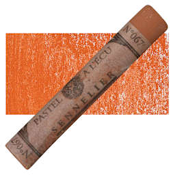 Sennelier Soft Pastel - Red Ochre 067 pastel and swatch