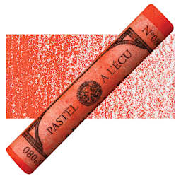 Sennelier Soft Pastel - Vermilion 080 pastel and swatch