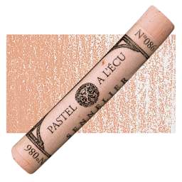 Sennelier Soft Pastel - Vermilion 086 pastel and swatch