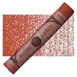 Sennelier Soft Pastel - Vermilion Brown pastel and swatch
