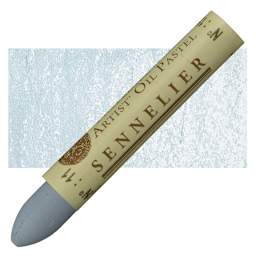 Sennelier Oil Pastel - Blue Gray oil pastel and swatch