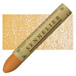 Sennelier Oil Pastel - Bright Yellow oil pastel and swatch