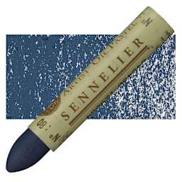Sennelier Oil Pastel - Indigo Light oil pastel and swatch