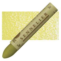 Sennelier Oil Pastel - Moss Green oil pastel and swatch