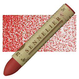 Sennelier Oil Pastel - Red Light oil pastel and swatch