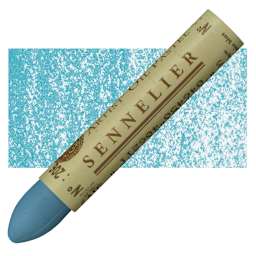 Sennelier Oil Pastel - Turquoise Blue oil pastel and swatch