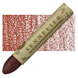 Sennelier Oil Pastel - Venetian Red oil pastel and swatch