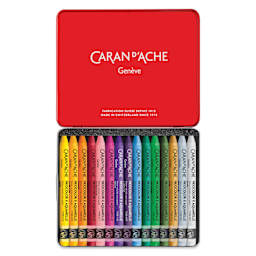 Caran d'Ache Neocolor II Aquarelle Artists' Pastels - Blick Exclusive! Set of 15, Floral Expressions, open packaging showing contents
