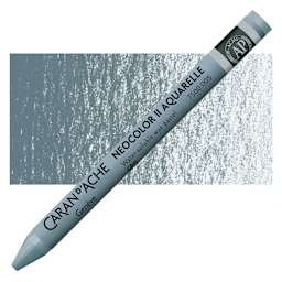 Caran d'Ache Neocolor II Aquarelle Artists' Pastel - Gray pastel and swatch