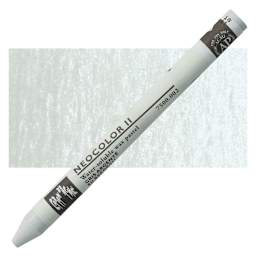 Caran d'Ache Neocolor II Aquarelle Artists' Pastel - Silver Gray pastel and swatch