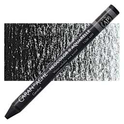 Caran d'Ache Neocolor II Aquarelle Artists' Pastel - Charcoal Gray pastel and swatch