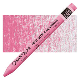 Caran d'Ache Neocolor II Aquarelle Artists' Pastel - Pink pastel and swatch