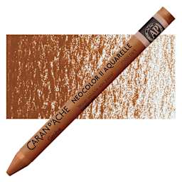 Caran d'Ache Neocolor II Aquarelle Artists' Pastel - Russet pastel and swatch