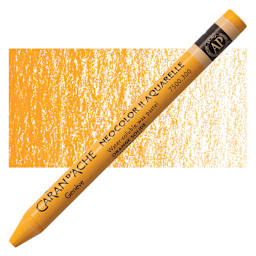 Caran d'Ache Neocolor II Aquarelle Artists' Pastel - Fast Orange pastel and swatch