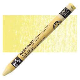 Caran d'Ache Neocolor II Aquarelle Artists' Pastel - Sahara Yellow pastel and swatch