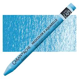 Caran d'Ache Neocolor II Aquarelle Artists' Pastel - Light Blue pastel and swatch