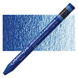 Caran d'Ache Neocolor II Aquarelle Artists' Pastel - Blue pastel and swatch